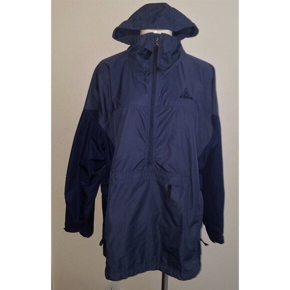 VTG Nike ACG Clima-Fit Packable Windbreaker Jacket Medium 8-10 Blue 920220 KL4 - Picture 1 of 11